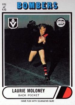 1976 Scanlens VFL #102 Laurie Moloney Front